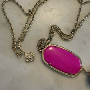 Kendra Scott Pink Pendant Necklace